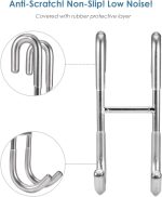 Shower Squeegee Set with Hooks for Glass, Mirror & Bathroom Cleaning - Image 2