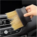 Car Interior Dust Brush with Soft Bristles for Dashboard & Vent Cleaning