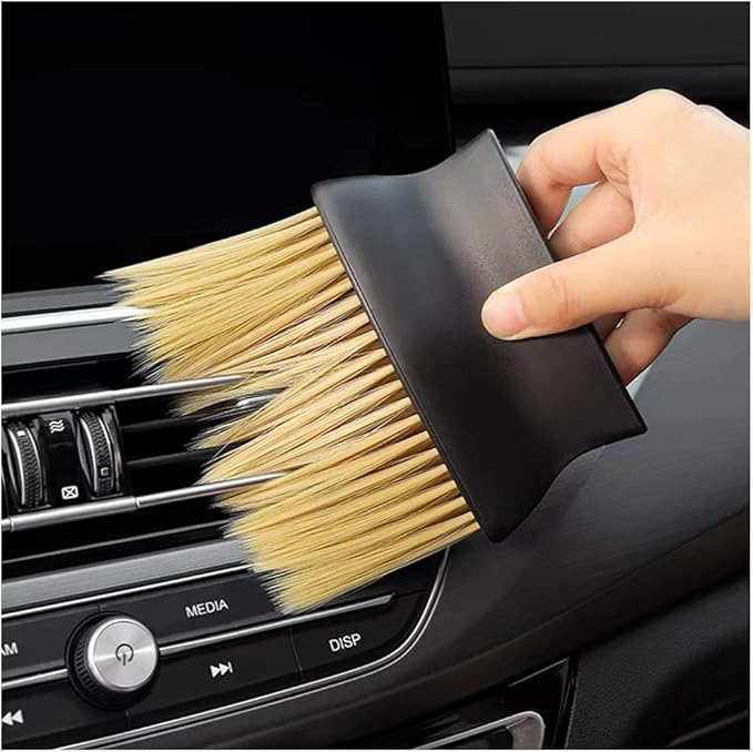 61qBkfsiYxL._AC_SX679_.jpg Car Interior Dust Brush with Soft Bristles for Dashboard & Vent Cleaning - Image 1