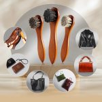 Shoe Polish Brush Kit with Horsehair Bristles for Leather Care