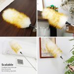 Extendable Lambswool Duster with Long Pole for Ceiling Fan & High Area Cleaning