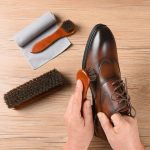 Horsehair Shoe Brush Kit for Leather Shoes, Boots & Care Cleaning Tools