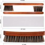 Horsehair Shoe Brush Kit for Leather Shoes, Boots & Care Cleaning Tools - Image 2