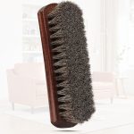 Large Horsehair Brush for Leather Shoes, Furniture & Polishing Use