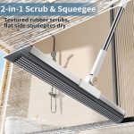 63" Floor Squeegee with Rotating Head, Heavy Duty Water & Pet Hair Remover for Garage & Concrete - Image 2